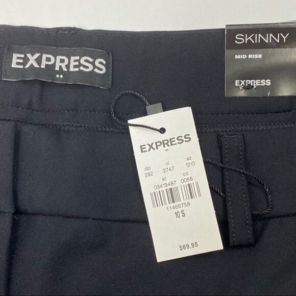 Express black skinny mid rise pants size 1… - Picture 4 of 7